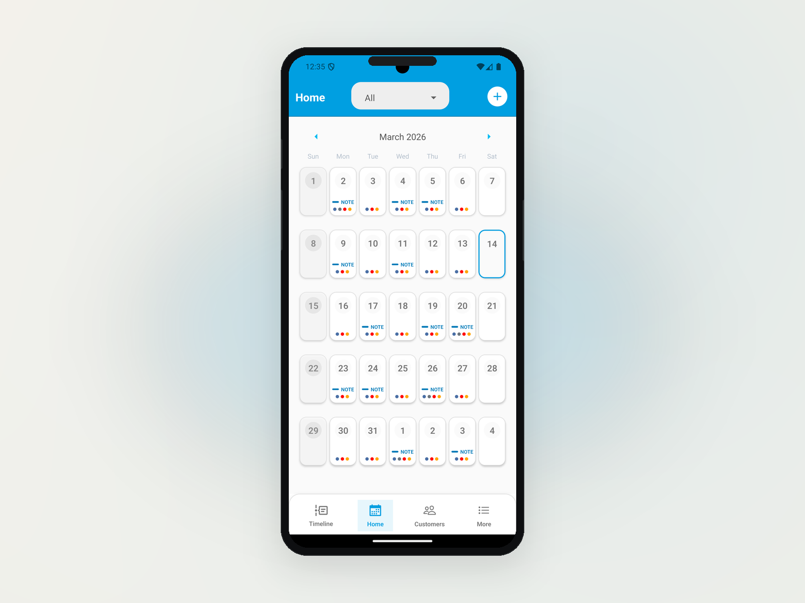 BSchedule — view 3