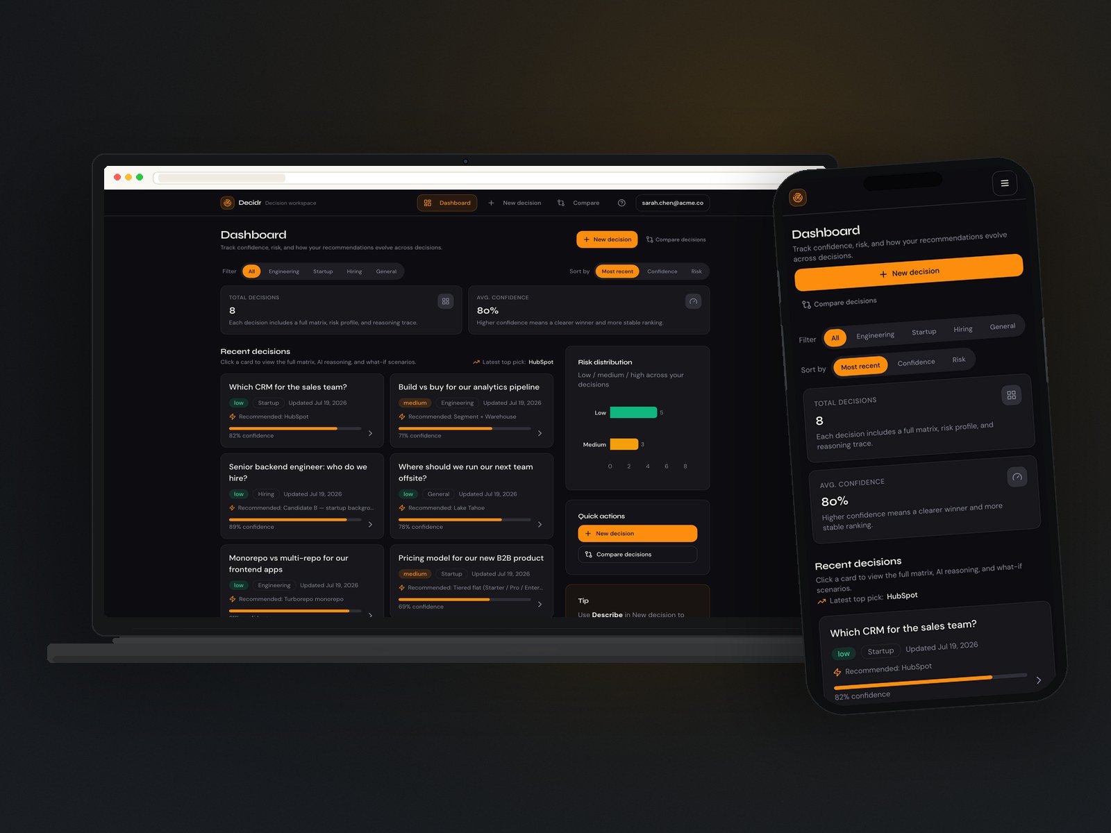 Decidr — view 2