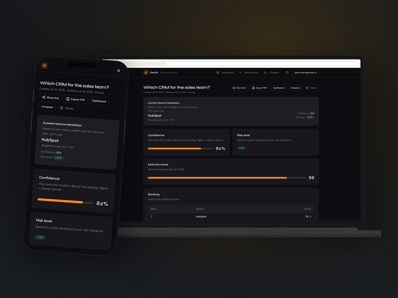 Decidr — view 3