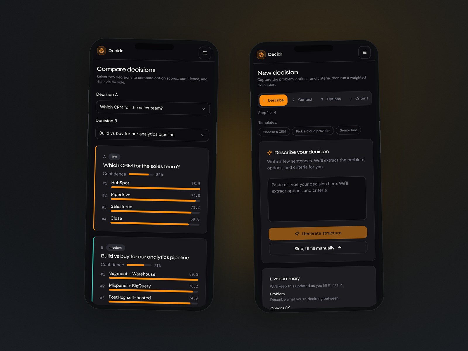 Decidr — view 4